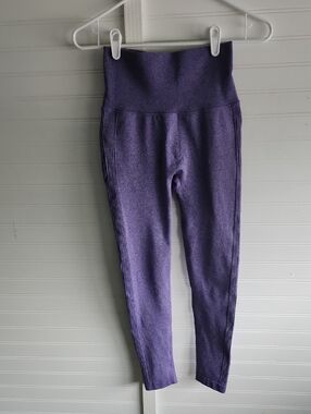 High-Waist Seamless Purple Leggings